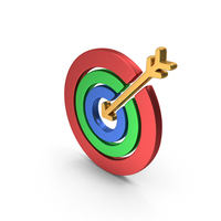 RGB Arrow Hit Target Symbol PNG & PSD Images