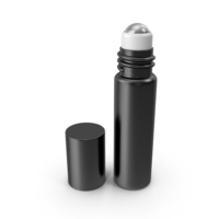 Cosmetic Roller Bottle Black PNG & PSD Images