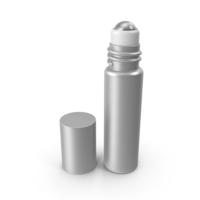 Cosmetic Roller Bottle Silver PNG & PSD Images
