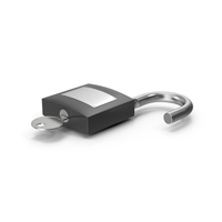 Unlocked Padlock And Key PNG & PSD Images