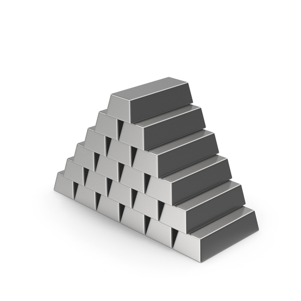 Silver Bars Stack PNG & PSD Images