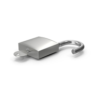 Unlocked Padlock And Key PNG & PSD Images