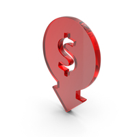 Cost Reduction Dollar Icon Glass PNG & PSD Images