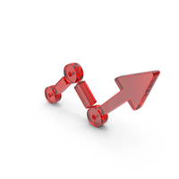 Growth Bar Graph Symbol Glass PNG & PSD Images