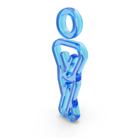 Men Toilet Symbol Glass PNG & PSD Images