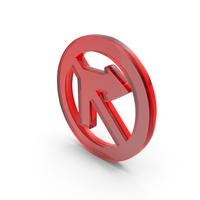 No Right Turn Icon Glass PNG & PSD Images