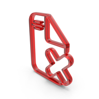 Glass Delete Document Icon PNG & PSD Images