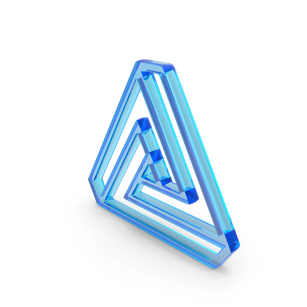 Penrose Triangle Impossible Object Geometric Shape Angle Icon Glass PNG & PSD Images