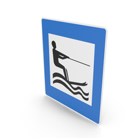 Icelandic Water Skiing Sign PNG & PSD Images
