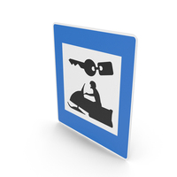 Icelandic Sign Snowmobile Rental PNG & PSD Images