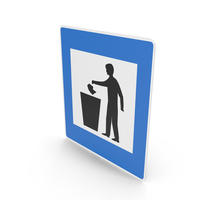 Icelandic Sign Rubbish Bin PNG & PSD Images