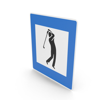 Icelandic Golf Course Sign PNG & PSD Images