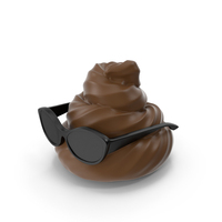 Chocolate Whipped Cream With Sunglasses PNG & PSD Images