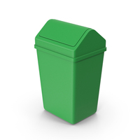Green Trash Can PNG & PSD Images