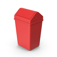 Red Trash Can PNG & PSD Images