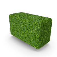 Stylized Rectangular Bush PNG & PSD Images