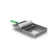 Paint Roller And Steel Tray PNG & PSD Images
