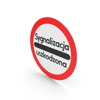 Polish Sign Faulty Signaling PNG & PSD Images
