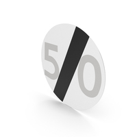 Polish Sign End Of Speed Limit PNG & PSD Images