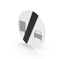 Polish Sign End Of Overtaking By Trucks Prohibition PNG & PSD Images
