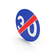 Polish Sign End Of Minimum Speed PNG & PSD Images
