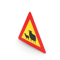 Icelandic Sign Watch For Large Animals Sheep PNG & PSD Images