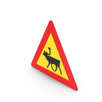 Icelandic Sign Watch For Large Animals Reindeer PNG & PSD Images