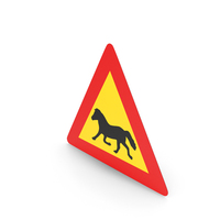 Icelandic Sign Watch For Large Animals Horses PNG & PSD Images