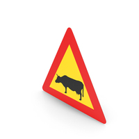 Icelandic Sign Watch For Large Animals Cow PNG & PSD Images