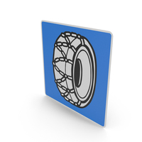 Icelandic Sign Place For Putting Snow Chains On Tyres PNG & PSD Images