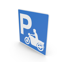 Icelandic Sign Parking Zone For Motorbikes PNG & PSD Images