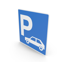 Icelandic Sign Parking Zone For Motor Cars PNG & PSD Images