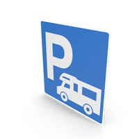 Icelandic Sign Parking Zone For Caravans PNG & PSD Images