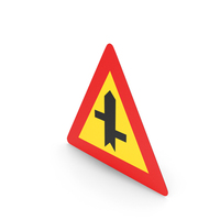 Icelandic Sign Offset Road Junction Left Right With Priority PNG & PSD Images