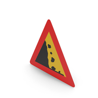 Icelandic Sign Falling Rocks PNG & PSD Images