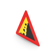 Icelandic Sign Falling Rocks PNG & PSD Images