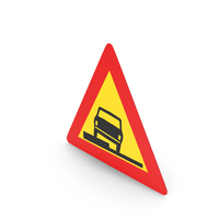 Icelandic Sign Dangerous Verges PNG & PSD Images