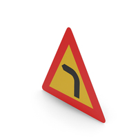 Icelandic Sign Curve To Left PNG & PSD Images