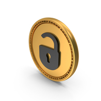 Unlock Web Icon Coin PNG & PSD Images