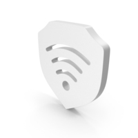 WiFi Signal Shield Secure Symbol PNG & PSD Images