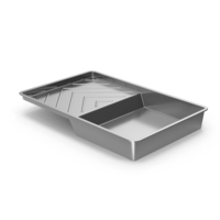 Silver Paint Roller Tray PNG & PSD Images