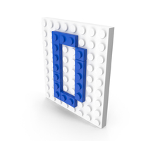 Building Toy Brick Letter D PNG & PSD Images