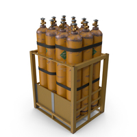 Box of Gas Cylinders PNG & PSD Images