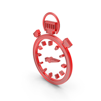 STOPWATCH SYMBOL RED PNG & PSD Images