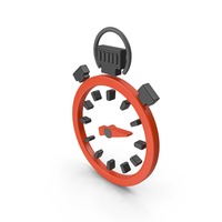 Red & Black Stopwatch Symbol PNG & PSD Images