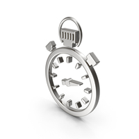 STOPWATCH SYMBOL SILVER PNG & PSD Images
