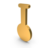 Chemical Test Tube Icon Gold PNG & PSD Images