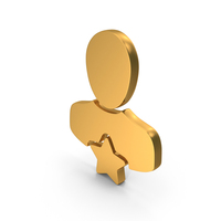 Favorite Human Icon Gold PNG & PSD Images