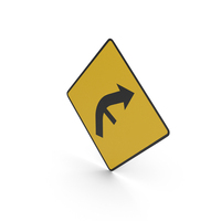 Irish Side Road On Inside Of Right Bend Sign PNG & PSD Images