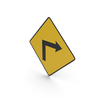 Irish Right Sharp Corner Sign PNG & PSD Images